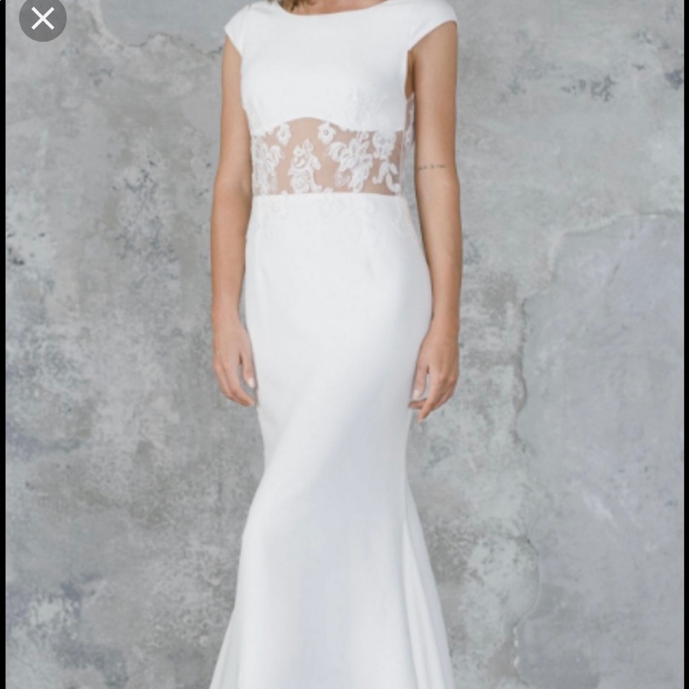 Rime Arodaky “stone” wedding dress NEW NEVER WORN